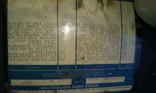 1984 GMC Sierra 1500 HIGH SIERRA - photo 12