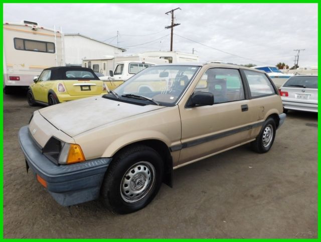 1984 Honda Civic Used 1.3L I4 8V Manual NO RESERVE 1984 Honda Civic Base Hatchback 3-Door