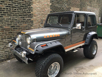 1984 JEEP CJ-7 LAREDO 4X4 GREY/SPICE 4-SPEED 4.2 6-CYLINDER AMC WRANGLER CJ7 1984 Jeep Wrangler CJ7