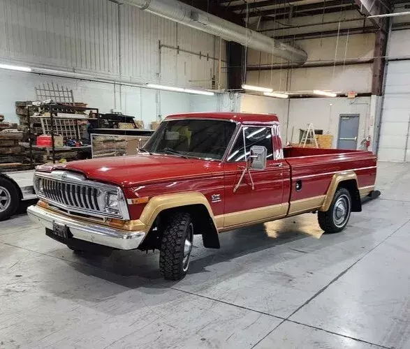 1984 Jeep J10 Long Bed Red 1984 Jeep J10