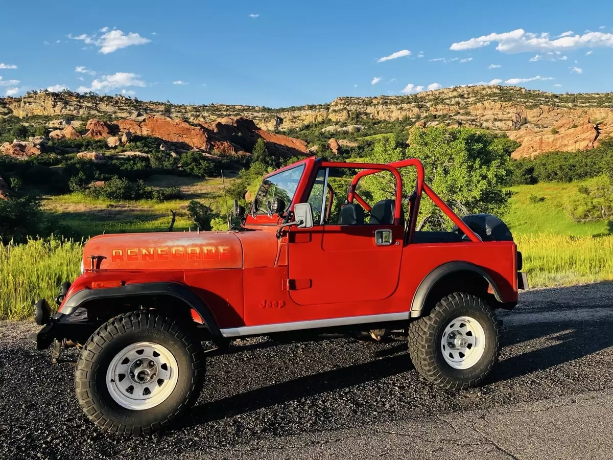 1984 Jeep Renegade SUV Red CJ7 1984 Jeep Renegade CJ7