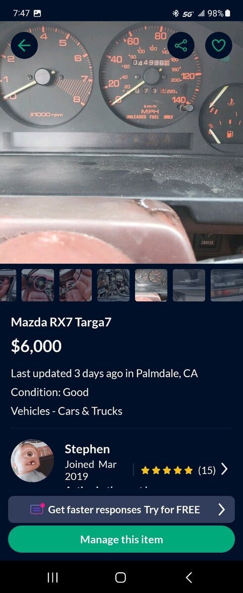 1984 Mazda RX-7 13B - photo 11