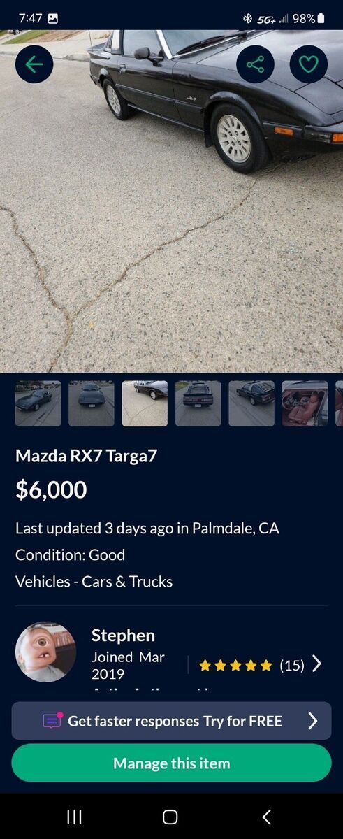 1984 Mazda RX-7 13B - photo 3