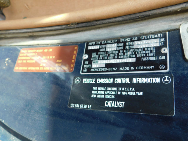 1984 Mercedes-Benz SL-Class 380SL - photo 10
