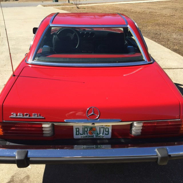 1984 Mercedes-Benz SL-Class Red and Black, Chrome Bumpers - photo 2