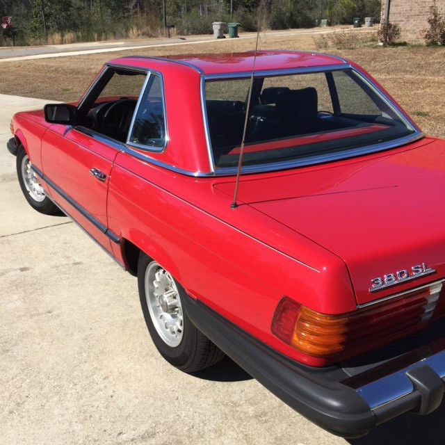 1984 Mercedes-Benz SL-Class Red and Black, Chrome Bumpers - photo 5