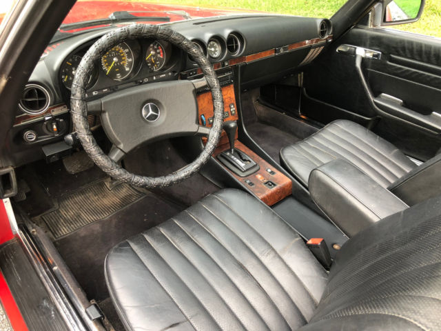 1984 Mercedes-Benz SL-Class 568 Signal Red ext. w. Black LEATHER - photo 11