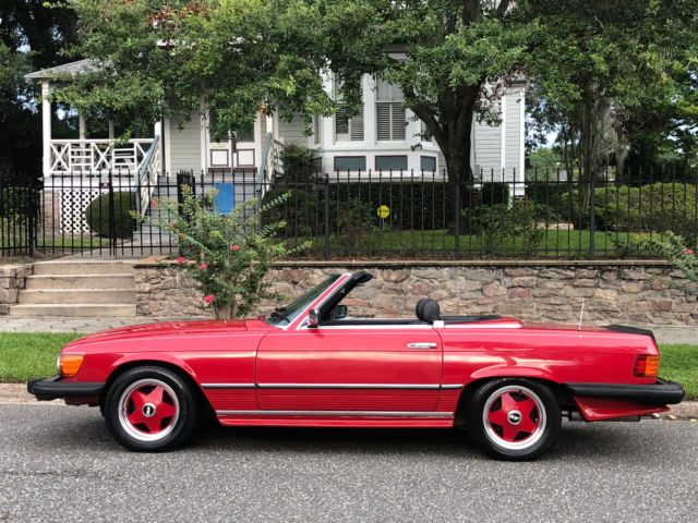 1984 Mercedes-Benz SL-Class 568 Signal Red ext. w. Black LEATHER - photo 3