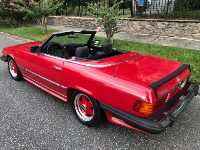 1984 Mercedes-Benz SL-Class 568 Signal Red ext. w. Black LEATHER - photo 4