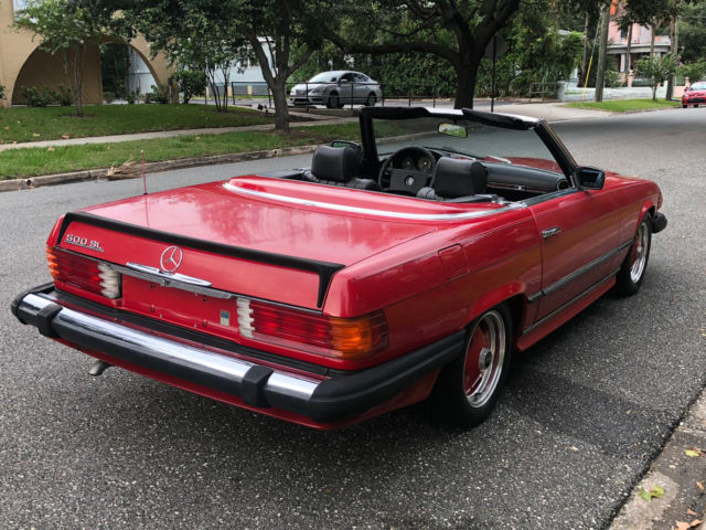 1984 Mercedes-Benz SL-Class 568 Signal Red ext. w. Black LEATHER - photo 5
