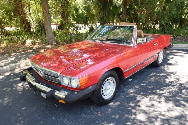 1984 Mercedes Benz 380sl Only 38k Miles! Fully Serviced & Turn Key 568H Red 1984 Mercedes-Benz SL-Class Base Convertible 2-Door