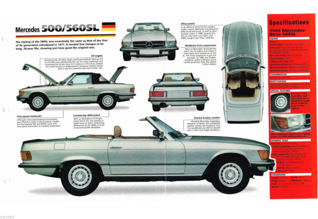 1984 Mercedes-Benz SL-Class - photo 9