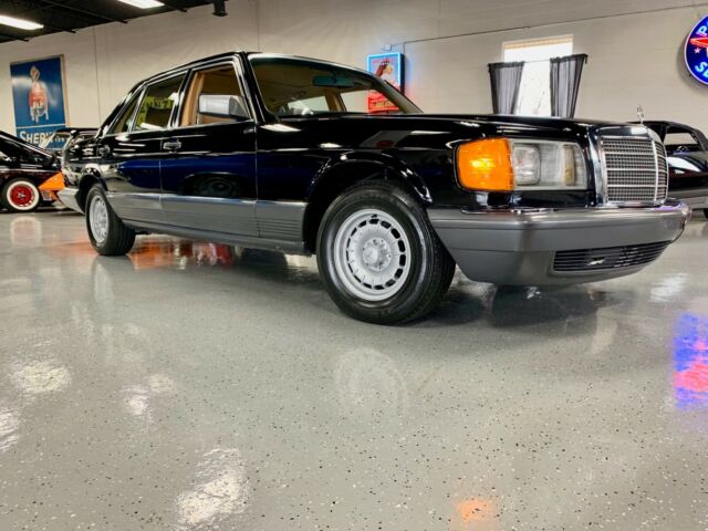1984 Mercedes Benz SEL 500 -38k Original Miles - Black Exterior over Tan Leather 1984 Mercedes-Benz S-Class