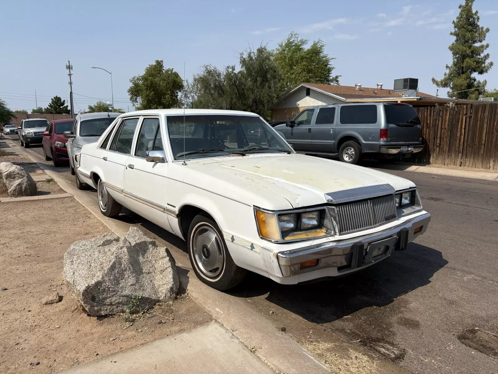 1984 Mercury Marquis Sedan White 1984 Mercury Marquis