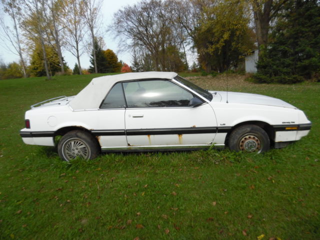 1984 Pointac Sunbird Convertible PARTS CAR OR RESTORATION W/ EXTRA PARTS TITLE 1984 Pontiac Sunbird