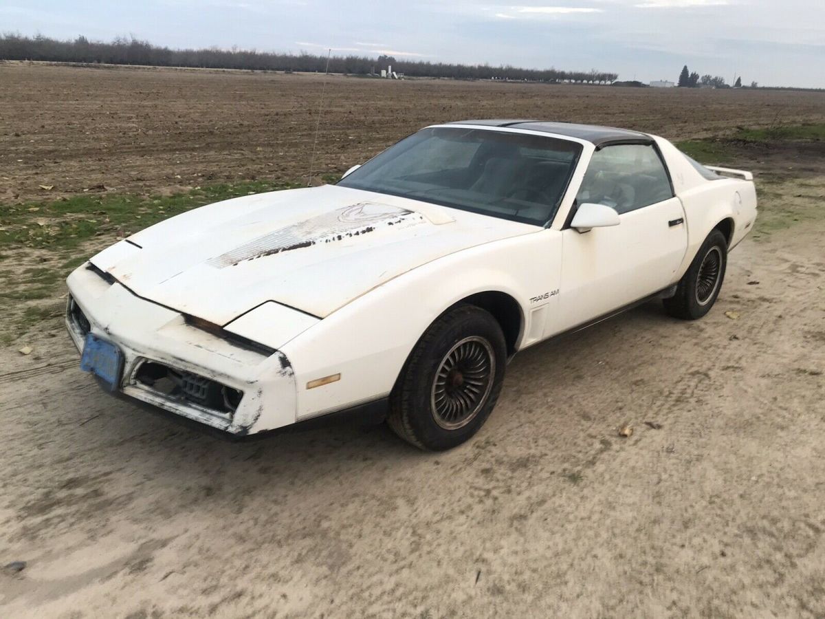 1984 Pontiac Firebird Coupe White RWD Manual TRANS AM 1984 Pontiac Firebird TRANS AM