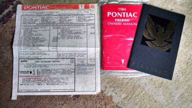 1984 Pontiac Trans Am Runs Drives Body Inter VGood 5LV8 5 spd manual - photo 12