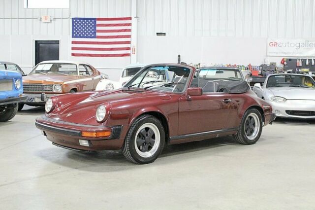 1984 Porsche 911 Cabriolet 38464 Miles Burgundy Convertible 3.2L 6Cyl 5-Speed Ma 1984 Porsche 911 Cabriolet