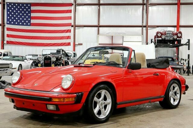 1984 Porsche 911 Carrera 90511 Miles Guards Red Convertible 6-Cylinder Manual 1984 Porsche 911 Carrera