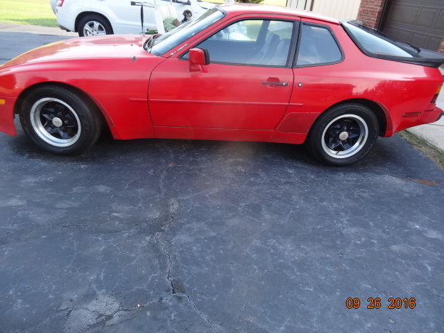 1984 Porsche 944, 5 speed, Red w/ black interior, Power windows, locks and roof. 1984 Porsche 944