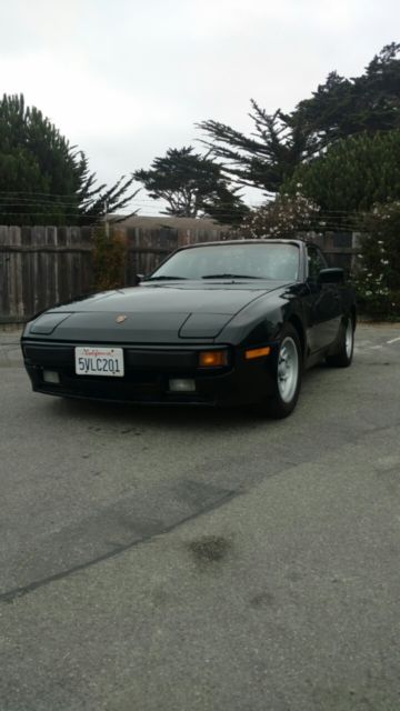 1984 PORSCHE 944 NO RESERVE!! California car Black!! Manual!! 1984 Porsche 944