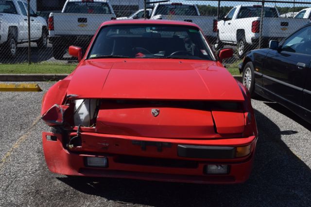1984 Porsche 944, wrecked, red, low miles 1984 Porsche 944