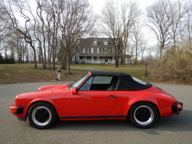 1984 PORSCHE RED CABRIOLET 35K MILES FULLY SERVICED ORIG WINDOW STKR $39500 OBO 1984 Porsche 911
