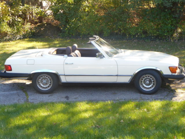 1984 sl Hardtop and convertible--Enrico Nardi autographed steering wheel 1984 Mercedes-Benz SL-Class