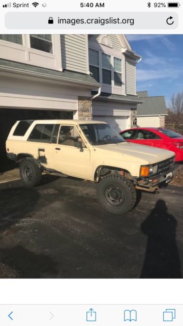 1984 Toyota 4Runner 22r 5speed 1984 Toyota 4Runner