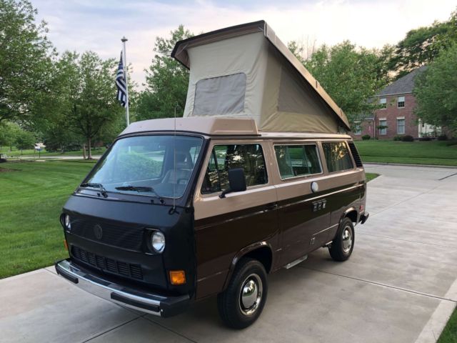 1984 Volkswagon Vanagon GL Westfalia Pop-Up Campmobile! Stunning Original! Sharp 1984 Volkswagen Bus/Vanagon Westfalia Campmobile