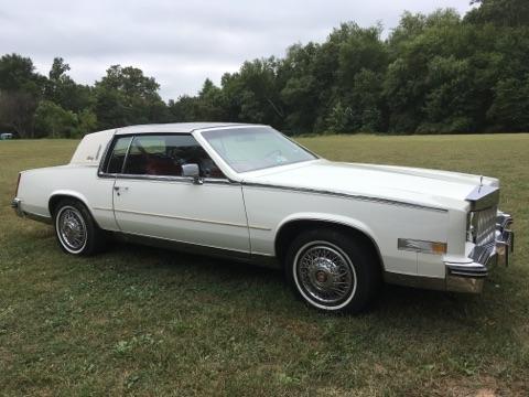 1984 White Cadillac Eldorado Barritz with Red Interior and Low Mileage Must Sell 1984 Cadillac Eldorado Coupe