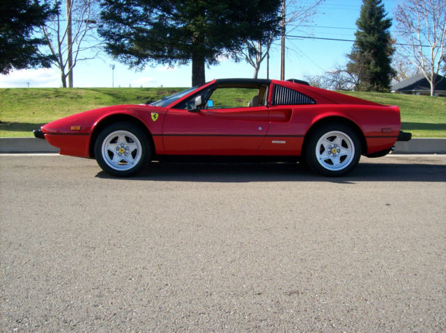 1985 308 Gts Ferrari Red on Tan Leather 3.2L V8 Qv Model 1985 Ferrari 308 1985 Ferrari 308 GTS QV 3.2L