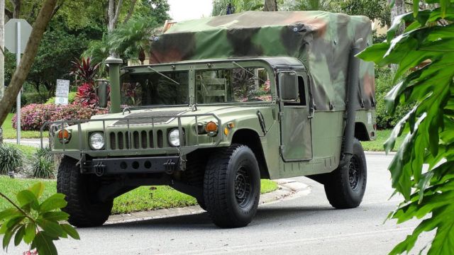 1985 AMERICAN GENERAL NO RESERVE !!! HUMVEE MILITARY SUV DIESEL TROOP CARRIER 1985 Hummer H1 CAMOUFLAGE