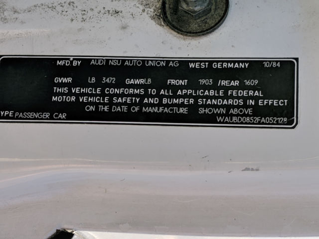 1985 Audi Coupe - photo 10