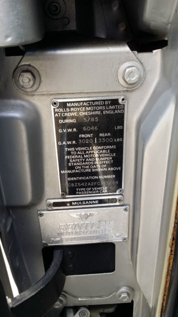 1985 Bentley Mulsanne Mulsanne - photo 13