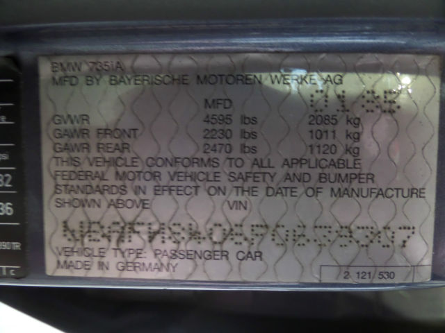 1985 BMW 7-Series - photo 12