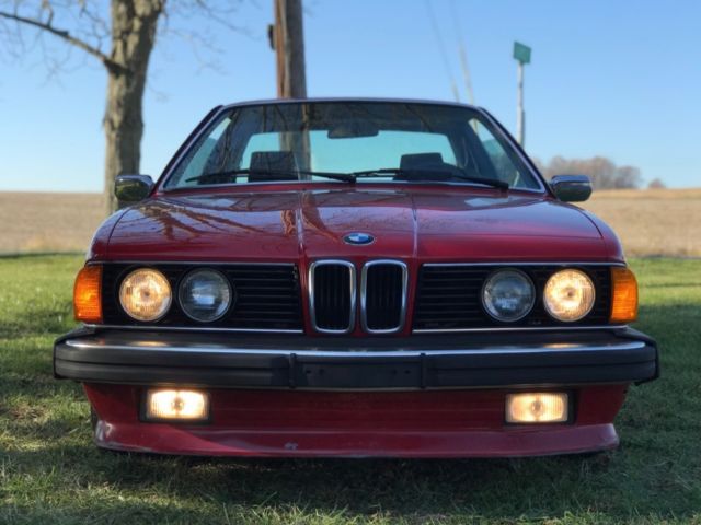 1985 BMW E24 635CSi Zinno/Black 5spd Manual Trans M6 1985 BMW 6-Series Base Coupe 2-Door