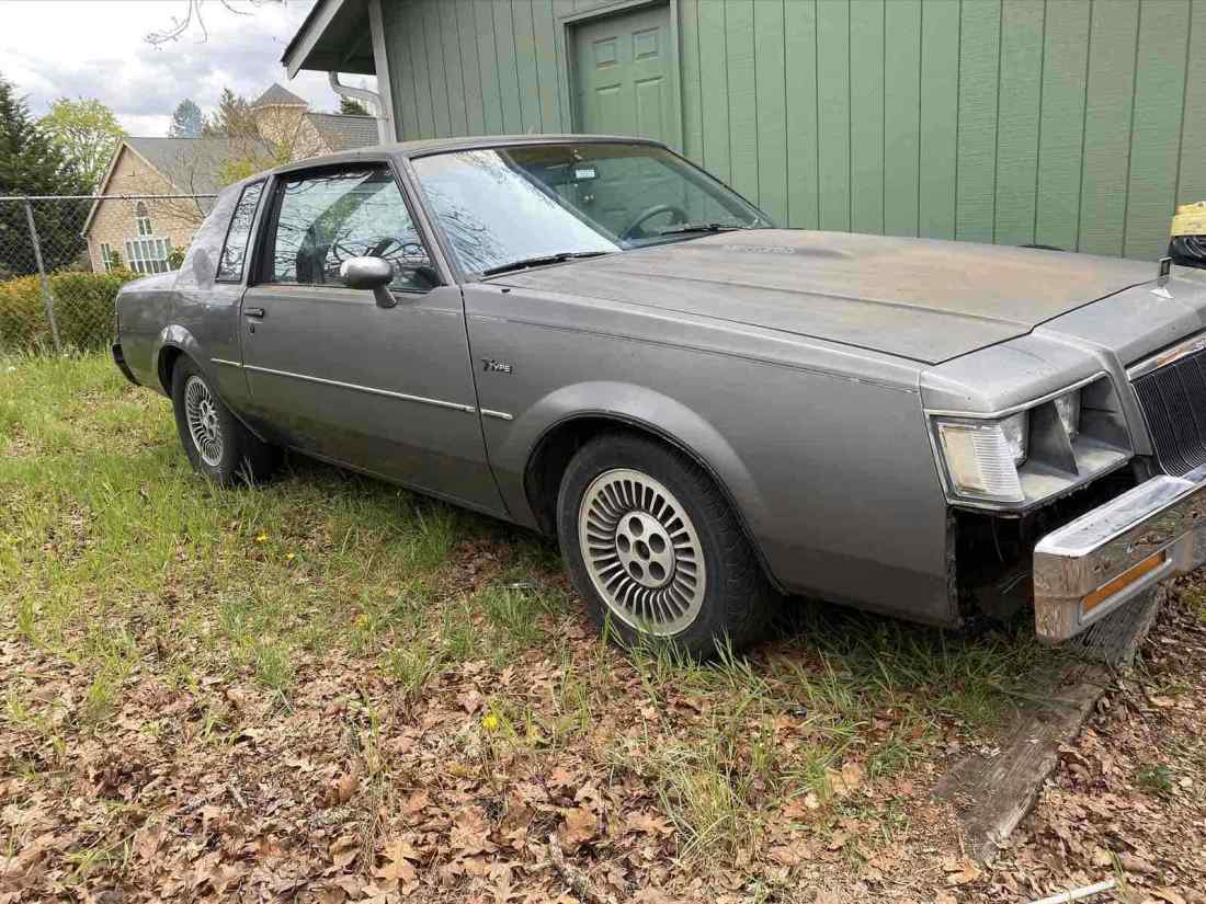 1985 Buick Regal Sportscar Grey RWD Automatic T-TYPE 1985 Buick Regal T-TYPE
