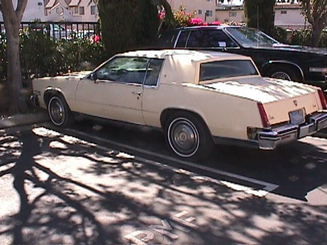 1985 Cadillac Eladorado Yellow with Tan Interior 1985 Cadillac Eldorado Eladorado