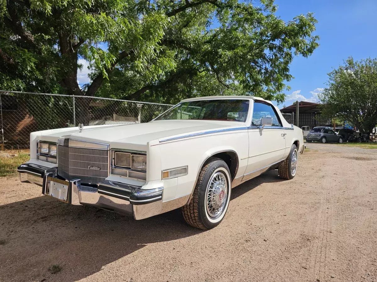 1985 Cadillac Eldorado Convertible White BIARRITZ 1985 Cadillac Eldorado BIARRITZ