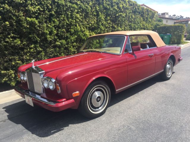 1985 Rolls-Royce Corniche Cornish Convertible Good Condition Garnet - photo 13
