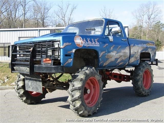 1985 CHEVROLET C/K 10 SERIES Lifted 4X4 Race Mud Bog Regula 1 Blue Pickup Truck 1985 Chevrolet Other Pickups Lifted 4X4 Race Mud Bog Regula