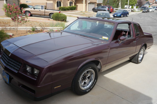1985 Chevrolet Monte Carlo SS - 1 Owner Rust Free California Car - Crate Motor 1985 Chevrolet Monte Carlo