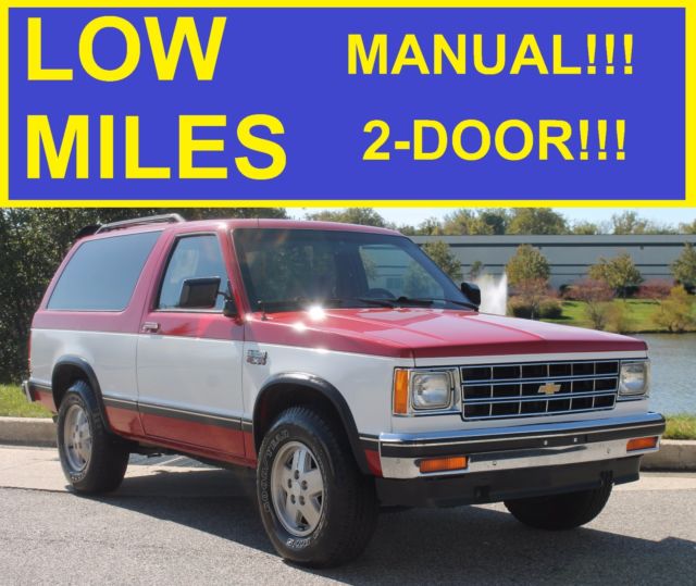 1985 CHEVROLET S10 BLAZER TAHOE EDITION 2.8L V6 4X4 MANUAL 2-DOOR K5 86 87 84 83 1985 Chevrolet S-10 TAHOE EDITION