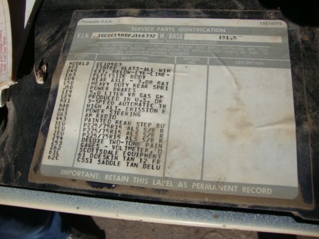 1985 Chevrolet C/K Pickup 1500 Silverado - photo 8