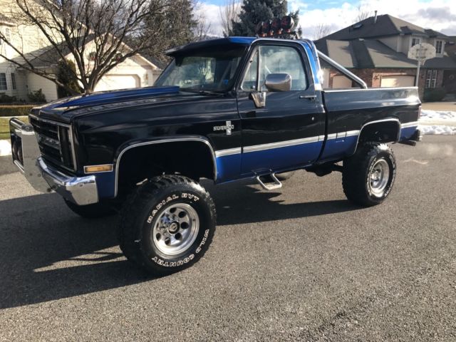 1985 chevy k10 silverado 4x4 big block lifted short bed 3/4 ton suspension 4x4 1985 Chevrolet C-10 silverado k10 chevy truck