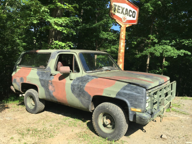 1985 CHEVY M1009 D10 MILITARY BLAZER 4X4 DIESEL RAT HOT ROD ARMY TRUCK 1985 Chevrolet Other MILITARY ARMY BLAZER 4X4 M1009 D10 DIESEL