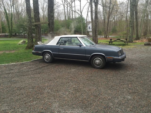 1985 Chrysler LeBaron Mark Cross Convertible 2-Door 2.2L 1985 Chrysler LeBaron Mark Cross Convertible 2-Door