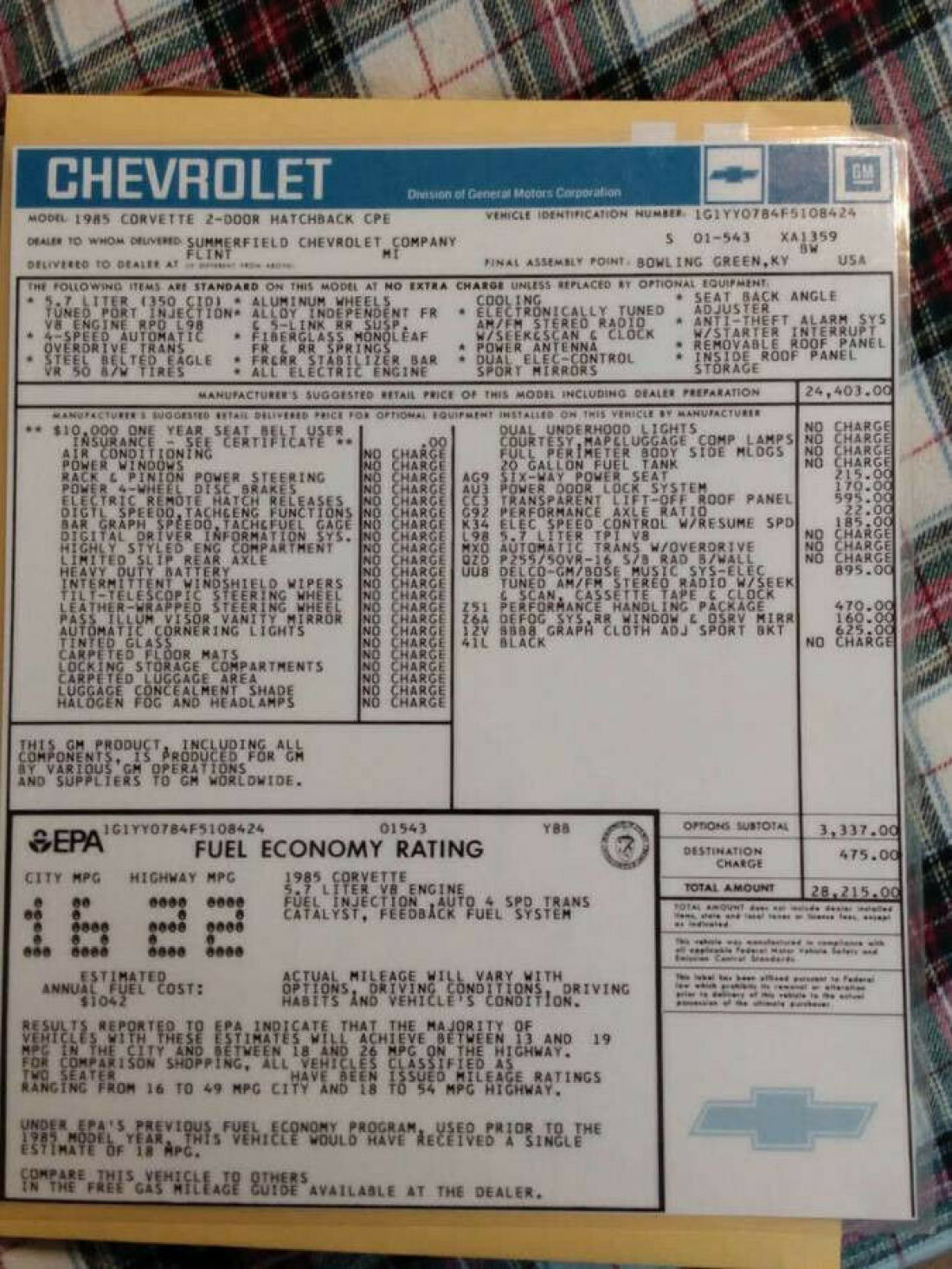 1985 Chevrolet Corvette - photo 11