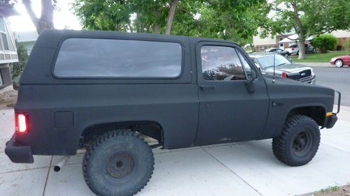 1985 Diesel 4X4 1 ton locker CUCV 6.2 L Diesel Black Rhino Lined $4200 1985 Chevrolet Blazer CUCV